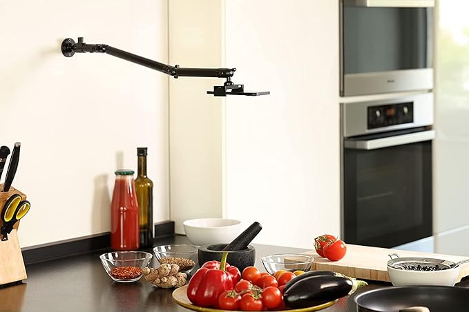 Elgato Wall Mount – Sturdy Horizontal Articulated Arm with 1/4 inch Thread for Easy Mounting and Adjusting of Lights, Cameras, and Microphones, Perfect for Streaming, Videoconferencing, Studios