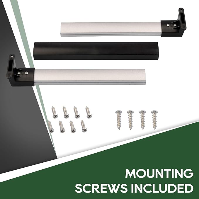 RVGUARD RV Screen Door Kit – 12” Slide, Latch Kit & Adjustable Cross Bar Handle, Easy DIY Install, Keep Bugs Out, Upgrade Your Camper, Trailer & Motorhome Screen Door
