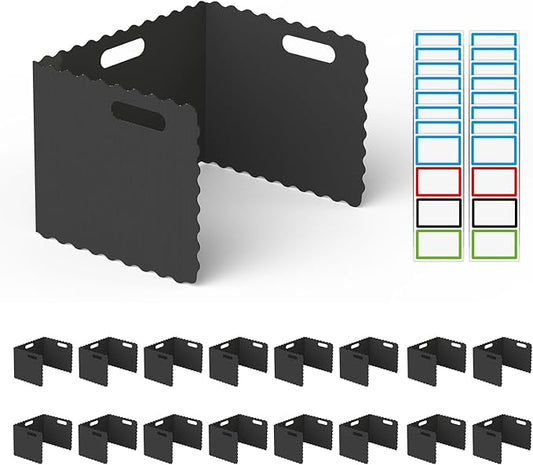 16 piece Desk dividers for Students, Sturdy and Durable Privacy Folder, Easy to Clean and Reusable Classroom Privacy Screen