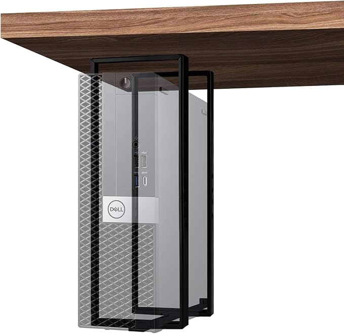 14.6"x 4" SFF PC Under Desk/Wall Mount Compatible with Dell OptiPlex SFF 9020 7060 7050 7040 5050 3050 Small Form Factor Desktop Computer with Anti Scratch Sponge