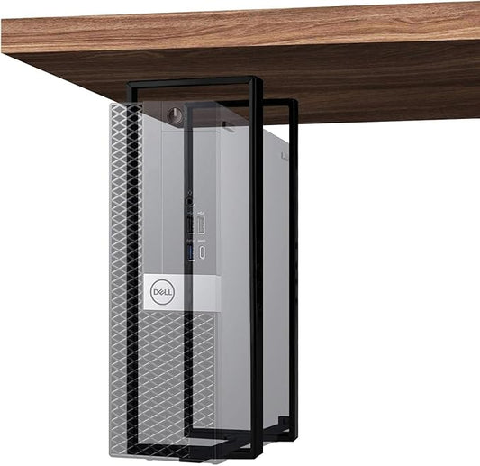 14.6"x 4" SFF PC Under Desk/Wall Mount Compatible with Dell OptiPlex SFF 9020 7060 7050 7040 5050 3050 Small Form Factor Desktop Computer with Anti Scratch Sponge