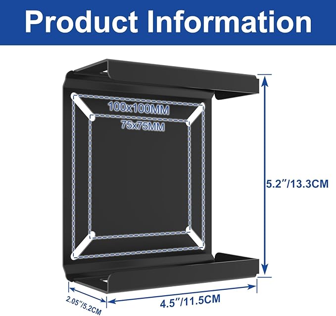 Mini PC Mount Compatible with Beelink Mini PC Vesa Mount/Wall Mount/Under Desk, for S12 Pro, Mini S13, SER6 Pro/SER3/SER9, SEi12/EQ13 and More, with Holder