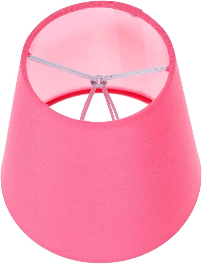 LALAFINA Clip-on Table Lamp Shade 5.51X5.51X5.11In Wear-Resistant Fabric Lamp Cover for Desk Lamps Soft Cozy Warm Light Shade for Bedroom Living Room