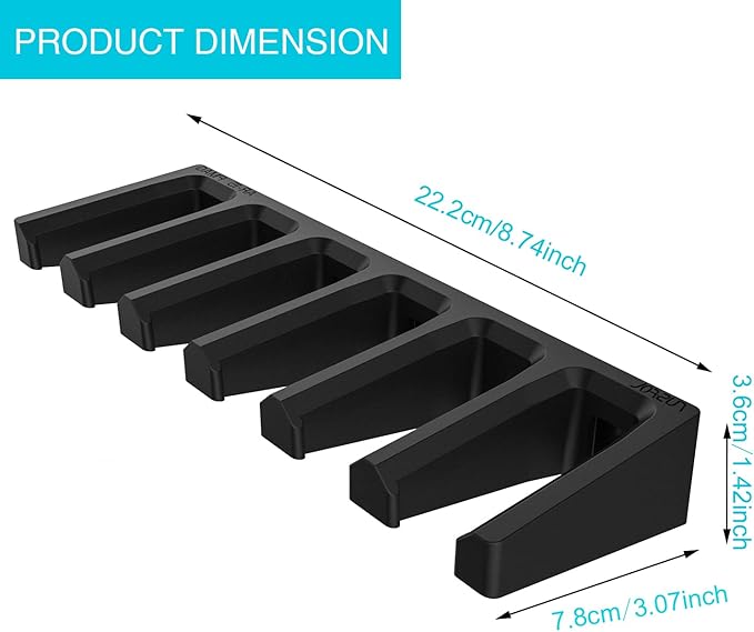 RUSFOL Solid ABS 6X Standard PMAG Wall Mount, Mag Holder, Home Magazine Storage Rack