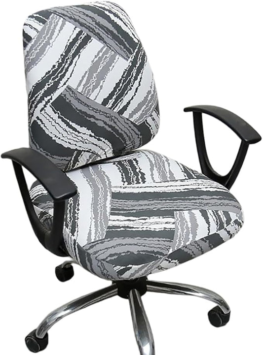 Melaluxe Computer Office Chair Cover - Protective & Stretchable Universal Chair Covers Stretch Rotating Chair Slipcover