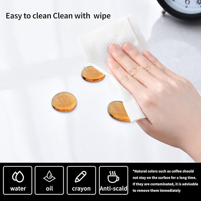 Clear Desk Mat, Non-Slip PVC Desk Protector Mat with Round Edge, Heat Resistant & Waterproof Clear Desk Writing Mat for Home and Office (55.1''*23.6'')
