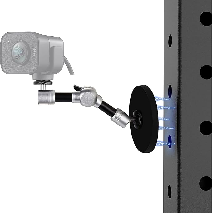 AceTaken Webcam Magnetic Mount,7'' Magic Arm with Magnetic Suction Holder Compatible with Logitech StreamCam C920s Brio C930 C922 C925e C615 and Webcams with 1/4''-20 Interface