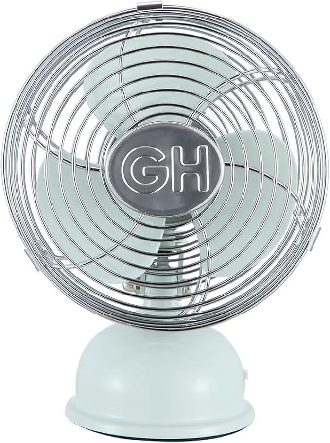 Good Housekeeping (92513) All-Metal USB-Powered 5" Oscillating Personal Fan (Breezewave)