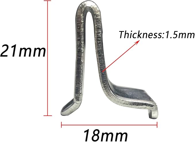 Bueyfolt Adjustable Steel Pilaster Shelf Support Clips -20 Pieces