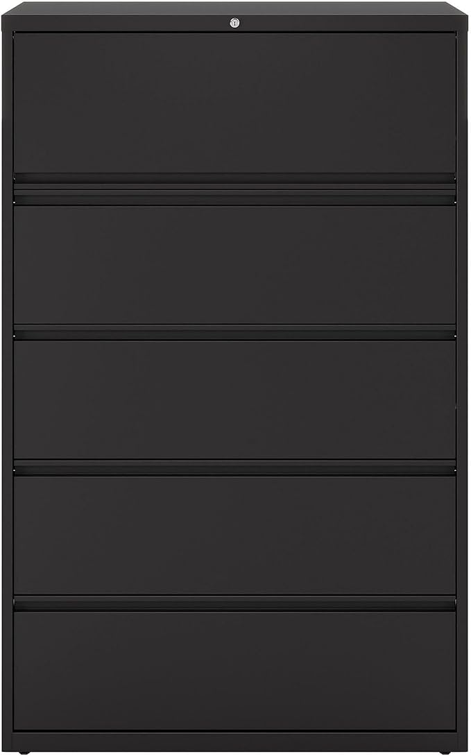 Lorell Telescoping Suspension Lateral Files - 5-Drawer