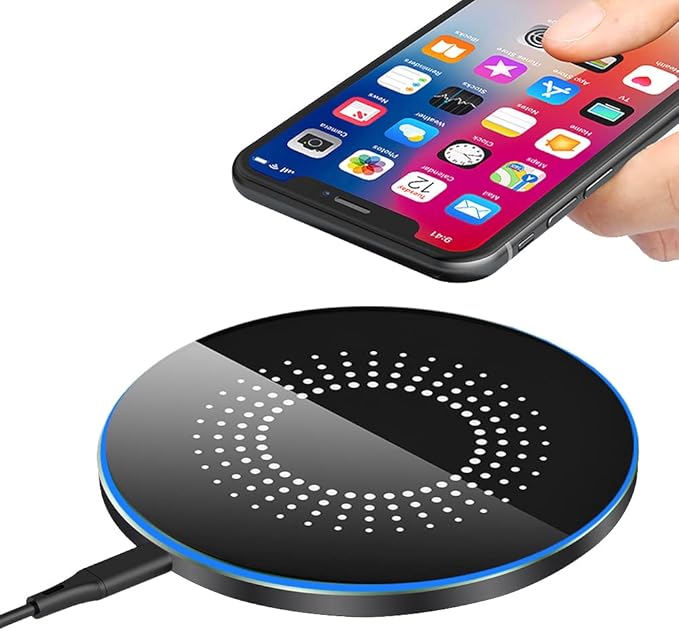 30W Wireless Charger Pad, Wireless Charge 30W, Fast Wireless Charger, Wireless Charging Compatible with Samsung Galaxy S23/S22/S21/S20, Fast Charger Compatible with iPhone 17/16/15/13/14/12 Series