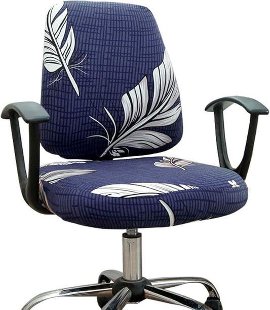 Melaluxe Computer Office Chair Cover - Protective & Stretchable Universal Chair Covers Stretch Rotating Chair Slipcover