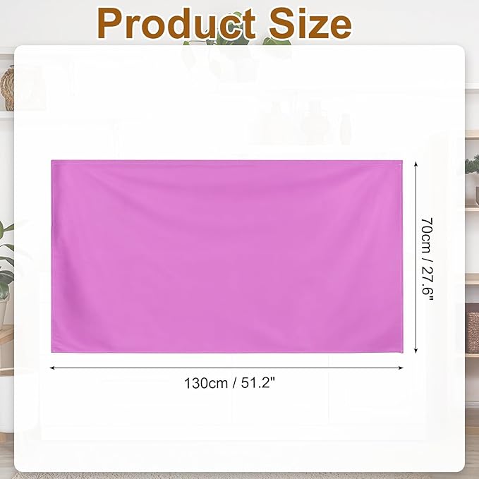 uxcell Cabinet Curtains, Dust Proof Privacy Drape Short Curtain, Hook & Loop Under The Desk Skirt for Kitchen Bathroom Closet Storage Room (51.1" W x 27.6" H, Purple)