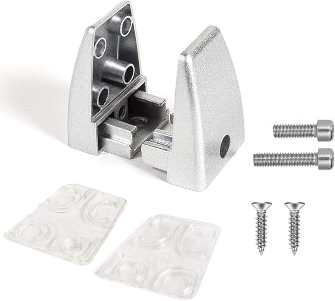 20 PCS Office Desk Partition Support Bracket,Desk Divider Clamp Brackets Shelf Clip Clamp Holder Screen Clip Holders,Desk Privacy Screen Clips Clamps Sneeze Guard Bracket Support 0-1/2" Panel