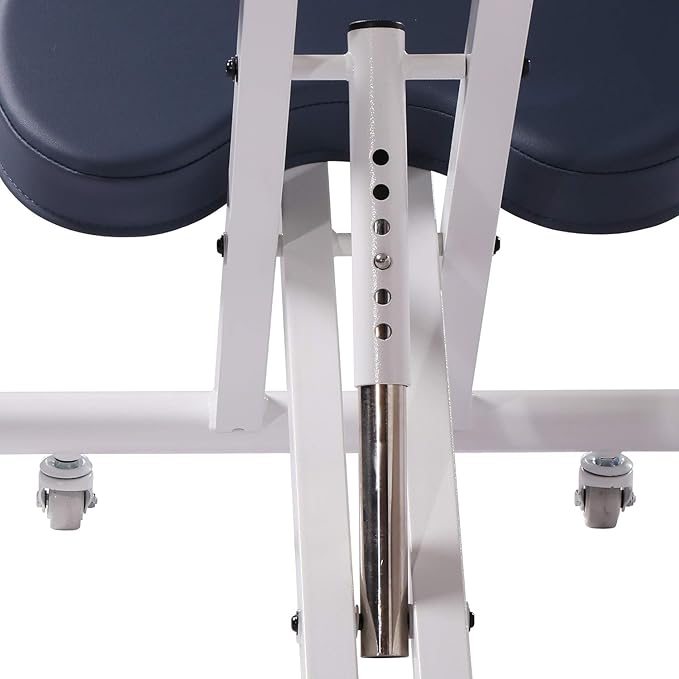 Massage Ergonomic Kneeling Chair, Adjustable Height Posture Stool for Home and Office - Neck and Back Pain Relieving | Spine Tension Relief (Royal Blue)