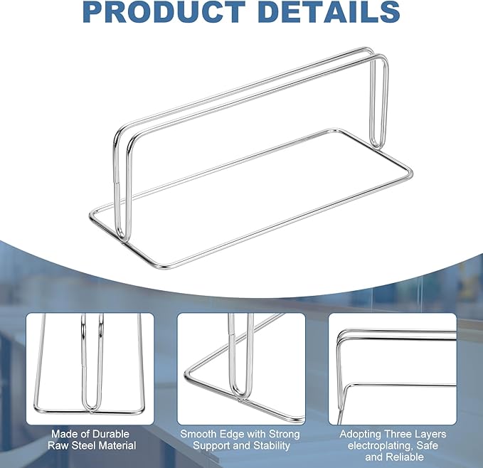 PATIKIL Baffle Desk Divider Clamp, 2 Pcs Punch-Free Base Desk Shield Clamp Desk Divider Partition Clamp Privacy Panel Bracket Holder for DEST Partition Support Office, Silver