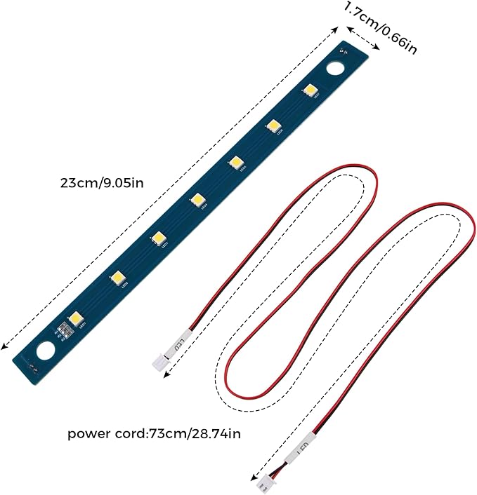 ENOMAKER 5M LED Light Bar for Flashforge Adventurer 5M Pro,5M 3D Printer, AD5M Lighting Strip Replacement