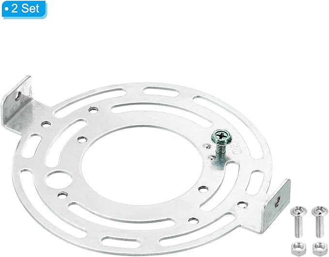 PATIKIL 120mm (4.72") Universal Light Fixture Mounting Bracket Kit, 2set Light Crossbar Round Ceiling Plate for Wall Light, Close to Ceiling Light, Chandelier