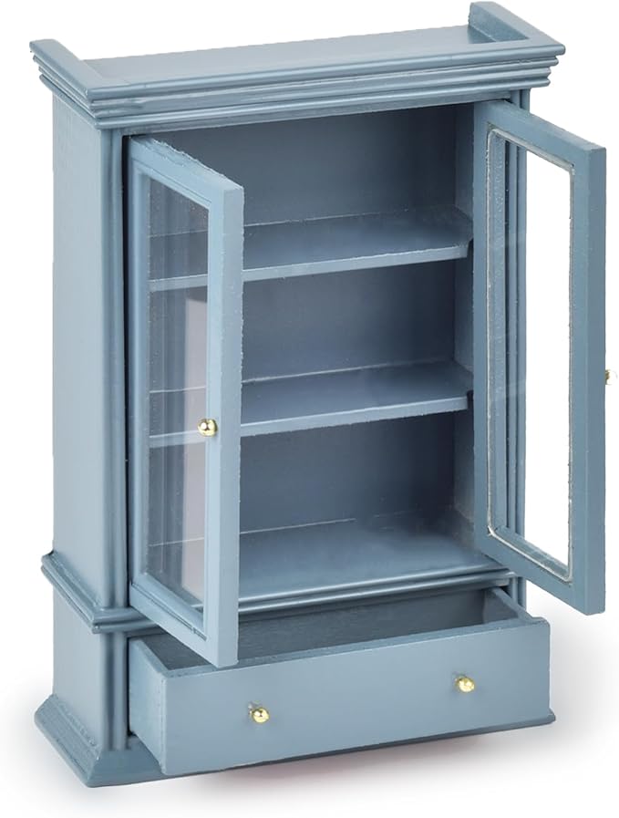 Anxiety Bookshelves, Anxiety Bookshelf, Handcrafted Mini Bookshelf with 100+ Unique Miniature Books, Small Anxiety Bookshelves Miniature Library, for Book Lovers, Blue