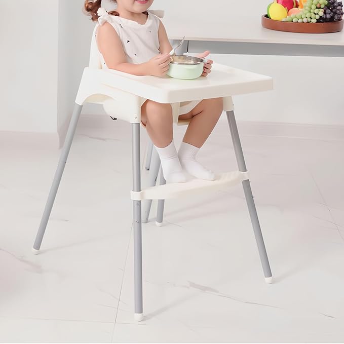 Generic High Chair Foot Rest, Adjustable, Non-Slip PP, Blue, Compatible with IKEA Antilop High Chair