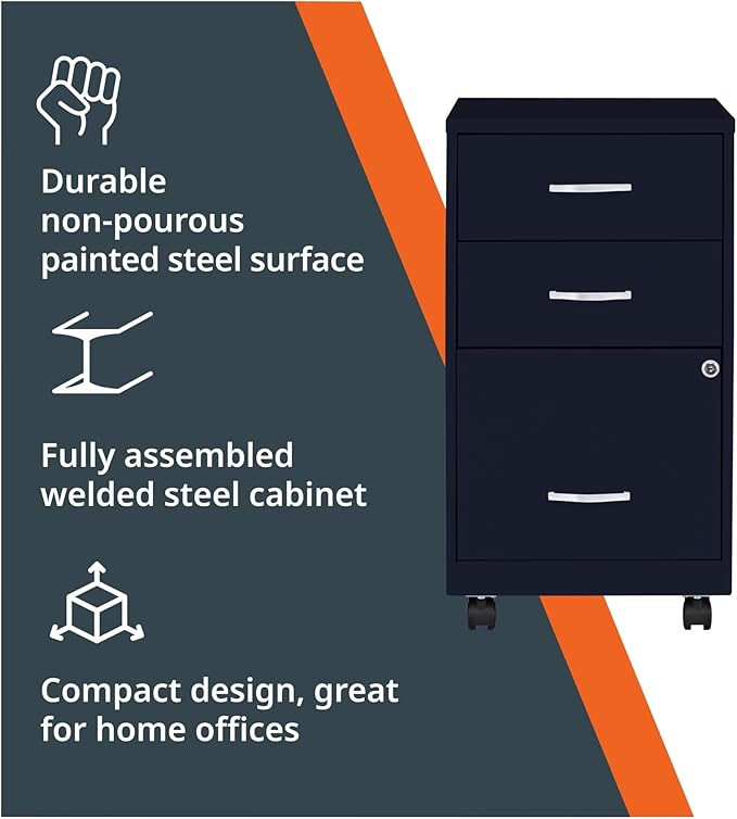 Lorell LLR03097NY - Lorell SOHO SOHOThe 3-Drawer Organizer Cabinet