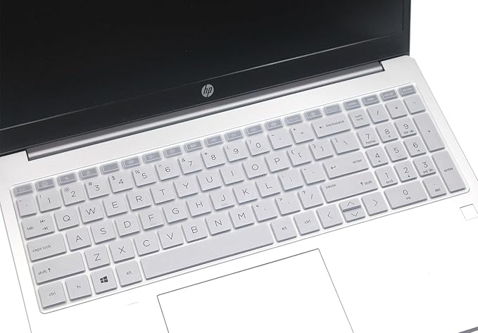 Keyboard Cover Compatible for 15.6" HP Laptop 15-fc 15-fd 15t-fd Series, HP Pavilion 15 15-eg/eh/er 15t-eg200/eg300 15z-eh300 Series, HP Pavilion 17z 17z-cp000 17z-ca200 17-cn 17-cp Series (Silver)