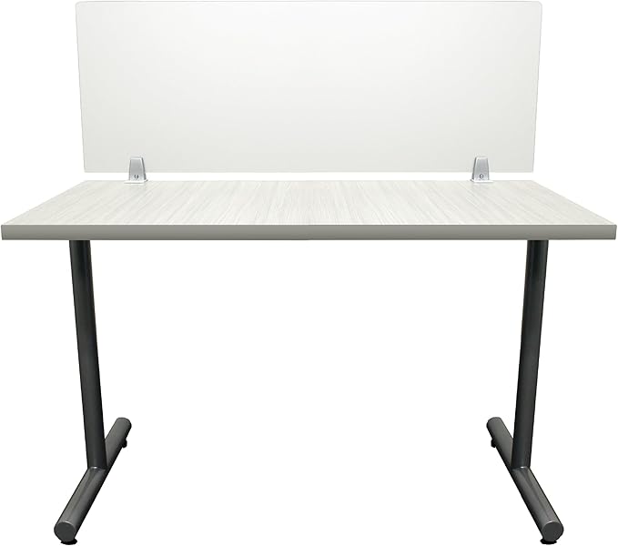 OBEX Frosted Acrylic Desk Mounted Privacy Panel, 12" x 72", Frosted