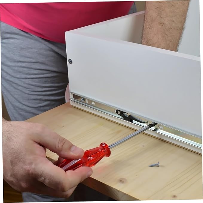 Outanaya 13.77 Inch Bearing Keyboard Slide Rails Soft-Close Under Desk Drawer Slides for Custom Keyboard Tray Mount with Ball Bearing Design