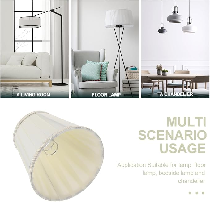 Hemobllo Fabric Lampshade 5.51In Small Cloth Lamp Cover for Wall and Table Light Elegant Household Lamp Shade with Soft Light Diffusion Decorative Home Accessory