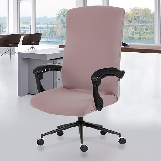 DIVA EN CAMINO DEC Office Chair Cover with Durable Zipper, Soft Stretch Slipcover for Desk, Boss, or High Back Chair