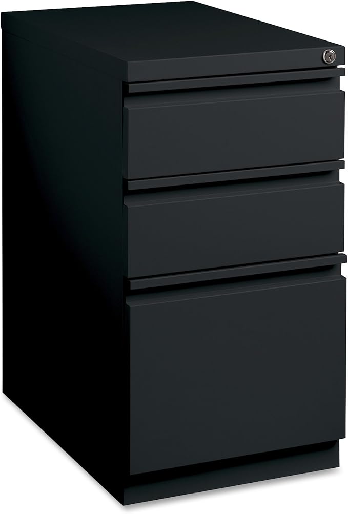 Lorell LLR49521 Mobile File Pedestal, Black