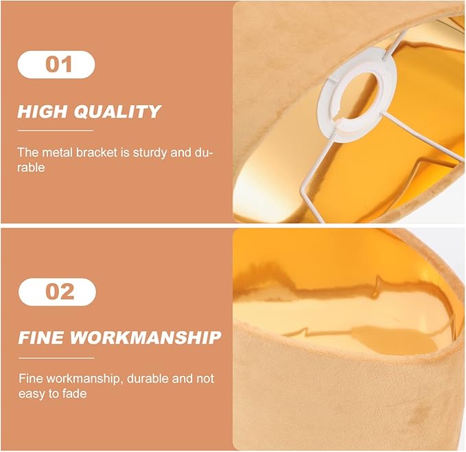 Lamp Shade for Table Lamps Ceiling Cylindrical Light Covers Clip on Lampshades for Light Shell Cover Lampshades Replacement Shades Equipment Cover