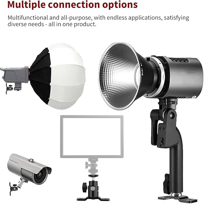 T Shape Adjustable Metal Camera Wall Mount,Speaker Wall Mount, with 1/4" Screw, 5/8" Stud, Indoor/Outdoor Mounting for Arlo, Eufy, Camera & Monitor & CCTV & Speaker & VR Base Station