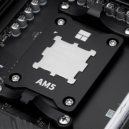 AM5 CPU Contact Frame V2, Anti-Bending Secure Frame, All-Aluminum CNC, Even Pressure, for AMD AM5 Socket, Includes L-Shaped Screwdriver