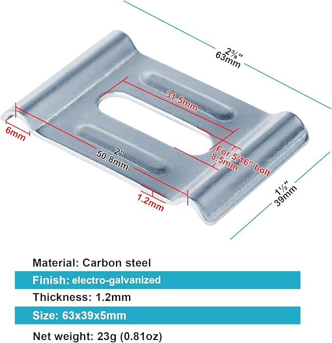 30 Pack Cable Raceways Hold Down Clamp, Support Washer Fit 4mm-6mm Wire Dia Basket Wire Mesh Cable Tray