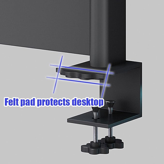 2/3 Tier Clamp On Desk Organizer Shelf,Clamp-on Above Desktop Storage Shelf Adjustable Clip On Shelving Unit Storage Tray with Perforated Board and Hooks, Black