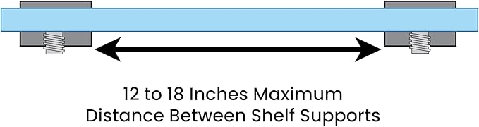 Dulles Glass Floating Shelf Brackets, Rounded Clamps Heavy Duty, Oil Rubbed Bronze, for Glass, Wood, Acrylic Wall Mounted Shelf Support. 1 Piece.