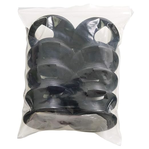 TTSAM Desk Grommet Desk Hole Covers 2 Inch Black Plastic Grommets Table Grommet Cap，Used for Wire and Cable Finishing on Office Computer Desk (Pack of 10)