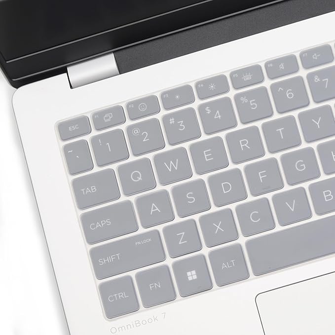Keyboard Cover for 2026 2025 HP OmniBook 5 Next Gen AI 14" & OmniBook 7 14"/OmniBook 5 Flip 14" 14-he 14-fp 14-FR 14-fs 14-he0037nr 14t-fr000 14-fp0057nr 14-fs0000 (Not fit 14-fm 14-fk 14-ha)-Clear