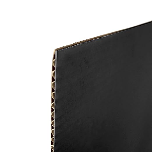 Flipside Products 18”x 48” Black Study Carrel, Privacy Boards, Student Privacy and Focus Booth for The Classroom, Desk Divider Cubby for Tests, Made in USA - 24 Pack