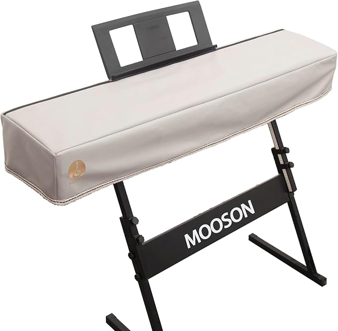 Keyboard Piano Cover Digital Piano Dust Covers Luxury Soft and Premium Surface Thickening Electronic Organ Covering Keyboard Update Encasement (White)