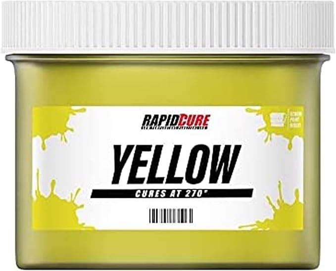 Rapid Cure® Screen Printing Ink Yellow (Quart - 32oz.)- Plastisol Ink for Screen Printing, Fast Curing Fabric Paint - Screen Print Direct®, USA Made