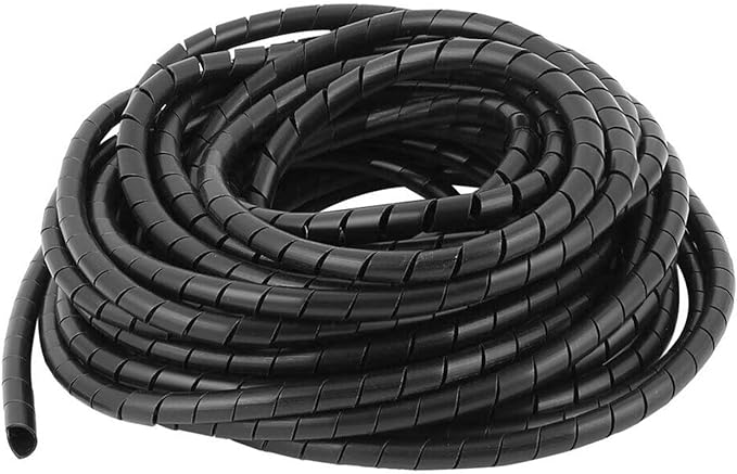Spiral Cable Wrap - 20 Ft 1/2" Spiral Wire Wrap Cord Covers Bundle Sleeve Hose for Computer Electrical Wire Organizer (1/2 Inch-20Ft)