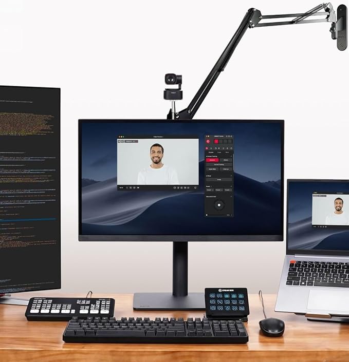 AceTaken Tiny-2-Lite Webcam Wall-Mount Holder Stand Compatible with OBSBOT Tiny 2 Lite/Tiny 2 / Meet 2 / Meet SE/Meet/Tail 2 / Tail Air Webams