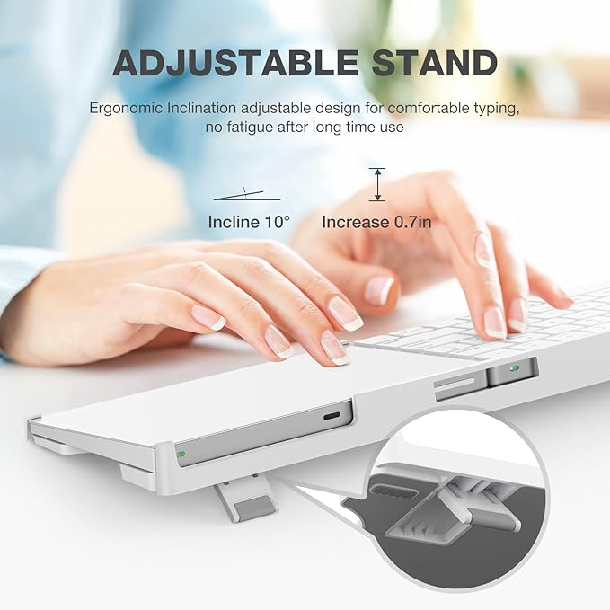 Stand Compatible with Apple Magic Wireless Keyboard and Apple Magic Trackpad (Apple Keyboard & Trackpad are not Included)