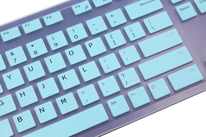 Keyboard Skin Compatible with Dell Inspiron 27 7000 7700 7790 All-in-One Keyboard, Inspiron AIO 3475 3670 3477, Dell KM636 KB216 Keyboard, Dell Optiplex 5250 3050 3240 5460 7450 7050 - Mint