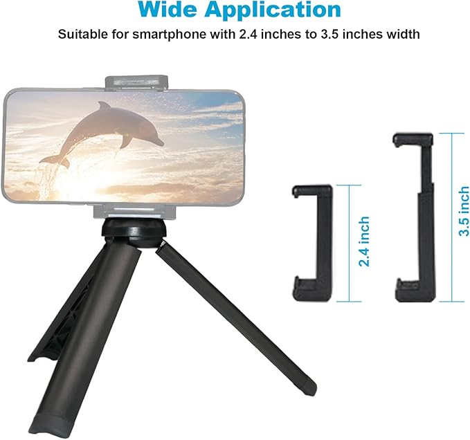 NexiGo Lightweight Mini Tripod for Camera/Phone/Webcam, Extendable Stand, for NexiGo Logitech Webcam C920 C922 C925e C922x C930e C930 C615 Brio and Other Lightweight Devices with 1/4" Thread