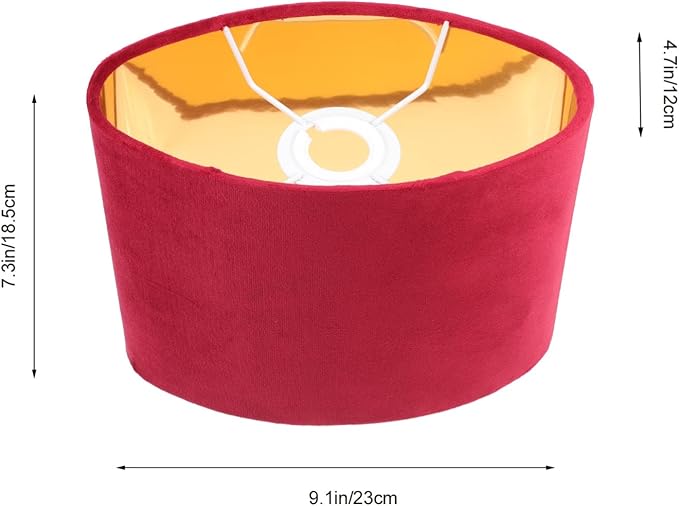 KALLORY 1pc Simple Oval Lampshade Cloth Lamp Cover for Bedside and Table Lamps Elegant Design for Home Hotel and Study Decor and Multipurpose Use Fine Workmanship