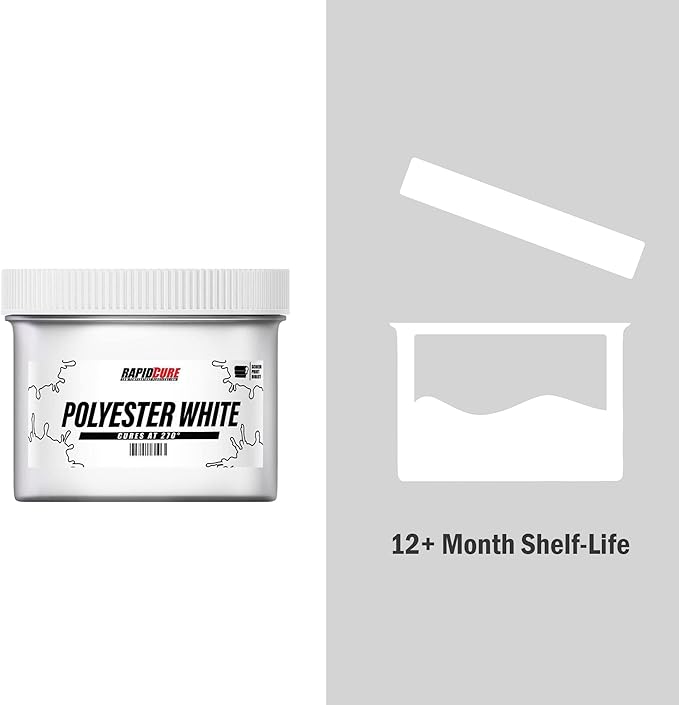 Rapid Cure® Screen Printing Ink Polyester White (Quart - 32oz.) - Plastisol Ink for Screen Printing, Fast Curing Fabric Paint - Screen Print Direct®, USA Made