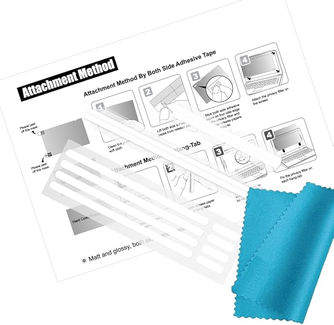 27 Inch - 16:9 Aspect Ratio - Computer Privacy Screen Filter for iMac Monitor - Anti-Glare - Anti-Scratch Protector Film - Please Check iMac or Others Made in Korea